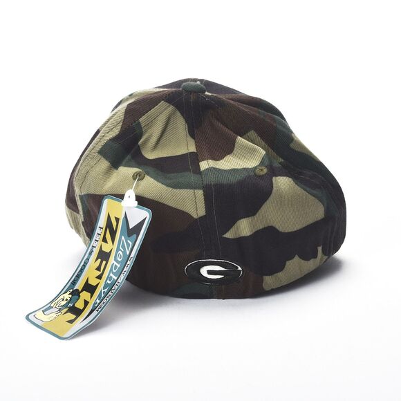 Georgia Bulldogs NCAA Embroidered Logo Camo Zephyr Z Fit Cap Size M / L ( NWT ) - Picture 2 of 3